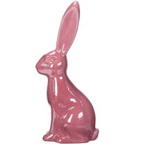 Artikel Keramik Osterhase Glänzend Rosa 37cm – Dekorative Figur für Frühling und Ostern