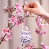 Artikel Anhänger Häschen Ballerina als Highlight für Osterstrauch oder Christbaum 12cm 2St