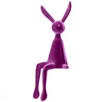 Artikel Osterdekoration Kantenhocker Hasen 28 cm beflockt farbig 4er-Set