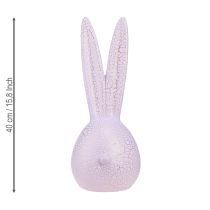 Artikel Hasenkopf Osterhase Dekoration Keramik Rosa-Gold Krakelee 16,5 x 16 x 40 cm