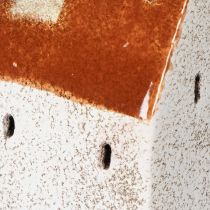 Artikel Keramik-Teelichthäuser 2er-Set mit Schornstein 13cm Handbemalt für Herbst- und Winterdekoration