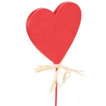 Artikel Herzstecker Holz Rot Deko Herzen mit Marienkäfer 6cm 16 St