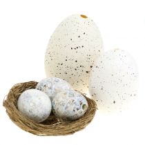 Eier Sortiment Gans, Huhn und Wachtel 3,5cm – 8cm 12St