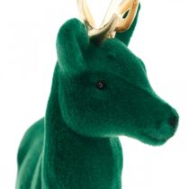 Artikel Hirsch Dekorationsfigur Grün Gold Kunststoff 27 cm