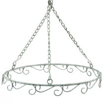 Artikel Hängedeko Metall Dekoring Weiß Shabby Chic Ø30cm H30cm