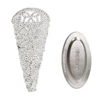 Artikel Hochzeitsanstecker mit Magnet silber 4,5cm