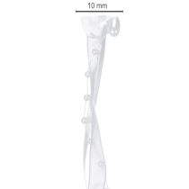 Artikel Organzaband Hochzeit Weiss 10mm x 5m mit Herzen und Perlen