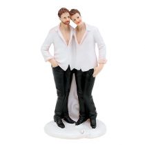 Artikel Hochzeitsfigur Männerpaar 19cm