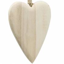 Herzen aus Holz zum Hängen natur 10cm 4St