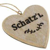 Artikel Holzherz mit Text zum Hängen 18 St