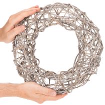 Artikel Holzkranz Dekokranz Natur Weiss Ø30cm H9,5cm