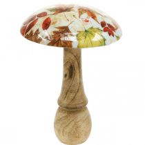 Artikel Holzpilz Deko Herbstlaub Weiß, Bunt Herbstdeko Ø13cm H19cm