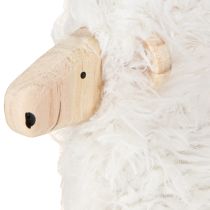 Artikel Holzschaf Osterdeko Schaf Weiß Natur 30x4,5x36,5cm