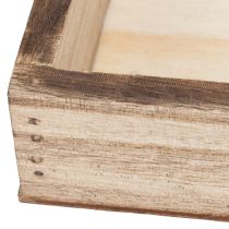Artikel Holztablett rechteckig 30x15x3 cm natur im 4er-Set für Dekorationen und Organisation