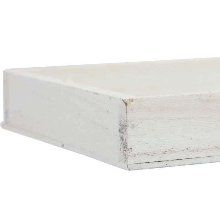 Artikel Holztablett Weiß Deko Tablett Shabby Chic Holz 35×15×3cm
