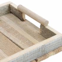Deko-Tablett, Holzdeko, Tablett aus Holz, Tischdeko 37,5cm