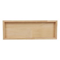 Holztablett Deko Tablett Holz Rechteckig Natur 50×17×2,5cm