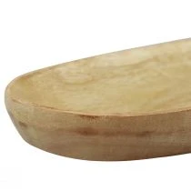 Artikel Holztablett Oval Mangoholz 28×12×2,5cm Natur lasiert