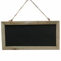 Artikel Schiefertafel mit Holzrand zum Hängen Natur 30x15cm 5 St