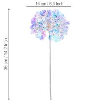 Artikel Künstlicher Hortensienzweig in irisierenden Farben 36 cm 2er-Set