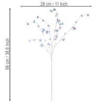 Artikel Künstlicher Blütenzweig mit irisierenden Blüten 98 cm