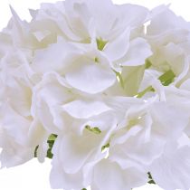 Hortensien Künstlich Weiß Kunstblumen Real Touch Blumen 33cm