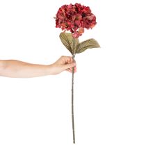Artikel Künstlicher Hortensienzweig Rot 74cm