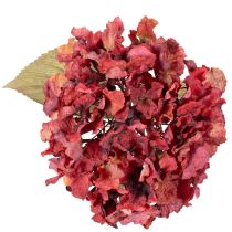 Artikel Künstlicher Hortensienzweig Rot 74cm