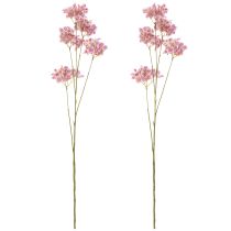 Artikel Hortensie künstlich, 110 cm, Rosa, 2 Stück, pflegeleichte Dekoration