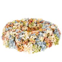 Artikel Künstlicher Hortensienkranz bunt 55 cm für Tür, Wand und Tischdekoration