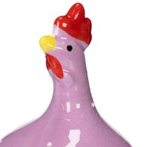 Artikel Keramik-Hühnerfiguren 10,5 cm bunt – 4er-Set für Osterdekoration drinnen