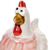 Artikel Keramik Hühnerfiguren 11 cm Mehrfarbig Osterdekoration Wohnzimmer 2er-Set