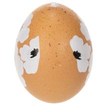 Artikel Hängende Osterdekoration aus echten Hühnereiern mit Blumenmotiv 6 cm, 6 Stück