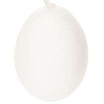 Artikel Ostereier aus Naturweiss, Hühnereier, mit Blütenmotiven, 6 cm, Set mit 6 Stück, für Osterdeko im Innenbereich