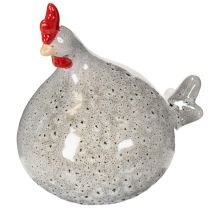 Artikel Huhn Keramik Figur lustiges Design für stilvolle Wohnraumdekoration 16cm 2St