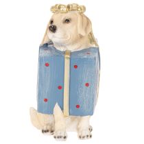Artikel Dekofigur sitzender Hund aus Kunstharz im Geschenkpaket 20cm