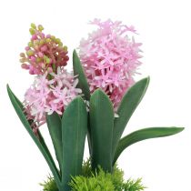 Artikel Hyazinthe künstlich im Topf, Gelb, Rosa, Blau, H 23 cm, 3er-Set
