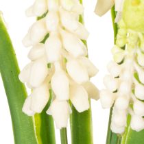 Artikel Hyazinthen Kunstblumen in Keramikvase 20cm Weiss