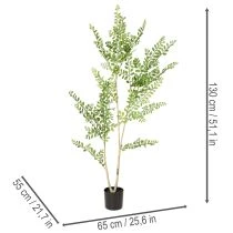 Artikel Künstliche Pflanze im Topf, 130 cm hoch, grün, für Innenräume
