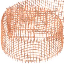 Artikel Juteband Gitterstruktur Terracotta 5 cm x 40 m für Dekoration und Floristik
