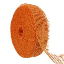 Artikel Juteband Hellorange 5 cm x 40 m für Dekoration und Handarbeiten