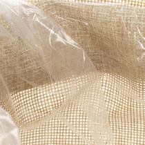 Artikel Jutetasche aus Jute und Kunststoff 13,5×11cm H25cm in Naturfarben mit Kordel