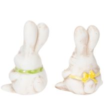 Artikel Handbemalte Osterhasen-Figuren aus Keramik – 11 cm – Set mit 4 Stück – Frühlingsdekoration