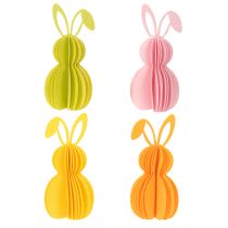 Artikel Dekorativer Hase als Papierfigur zum Aufhängen für frühlingshafte Dekoration 20cm 4St
