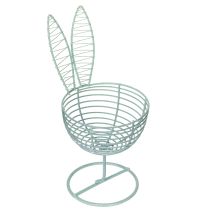 Artikel Deko-Drahtfigur Hase aus Metall, 16 cm, Pastellfarben, Set mit 3 Stück
