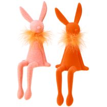 Artikel Osterhasen Kantenhocker Sitzende Osterhasen Figur für Ostern und Frühling 27cm 2St