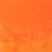 Artikel Dekorative Kantenhocker Osterhasen aus Kunststoff mit beflockter Oberfläche, 36 cm, Lachs und Orange, für Wohnraumdekoration