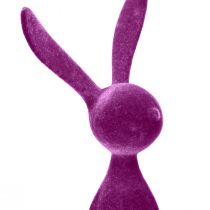 Artikel Kantenhocker Osterhasen Set 4-tlg. Samt beflockt 36 cm bunt