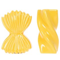 Artikel Pasta Vase Keramik 16 cm Gelb Mediterran für Wohn- und Essbereich