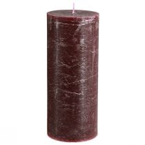 Artikel Luxus Burgund Stumpenkerzen 2er-Set Durchgefärbt 85x200mm für Romantik & Deko